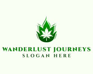 Medicine - Weed Hemp Fire logo design