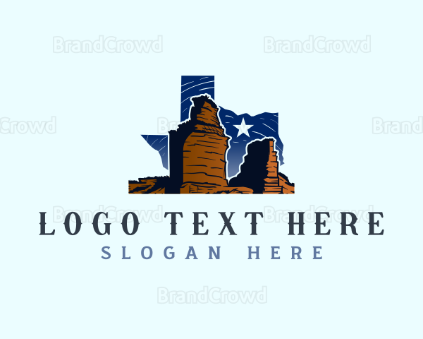 Texas Palo Duro Canyon Park Logo