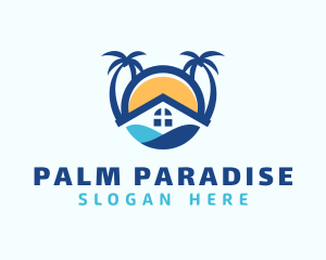 Palm Trees Resort logo design