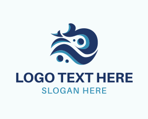 Carribean - Abstract Wave Swirl logo design