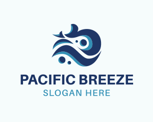 Pacific - Abstract Wave Swirl logo design
