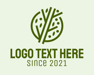 Agriculture - Green Tree Branch logo design