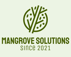 Mangrove - Green Tree Branch logo design