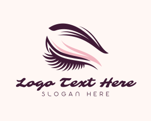 Cosmetics - Eyelash Beauty Eyeshadow logo design