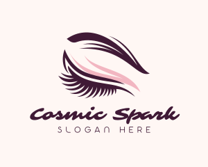 Eyelash Beauty Eyeshadow Logo