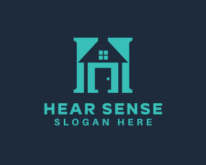 House Realty Letter H logo design