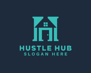 House Realty Letter H logo design