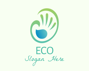 Natural Eco Hand Wash logo design