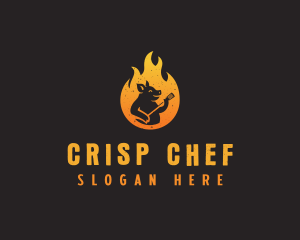 Pork Barbecue Grill logo design