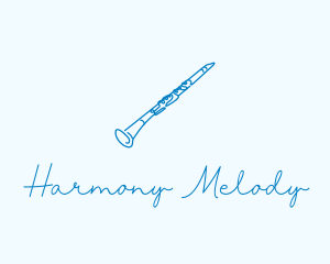 Instrument - Clarinet Musical Instrument logo design