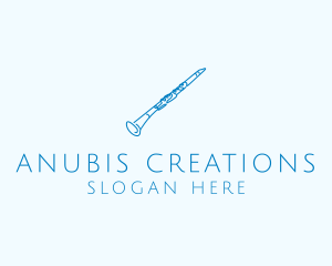 Clarinet Musical Instrument logo design