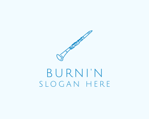 Clarinet Musical Instrument logo design