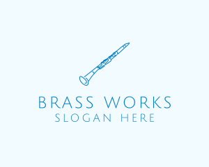 Clarinet Musical Instrument logo design