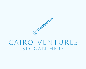 Clarinet Musical Instrument logo design