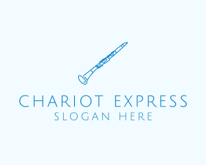 Clarinet Musical Instrument logo design