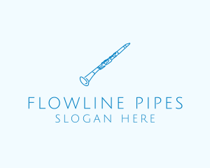 Clarinet Musical Instrument logo design