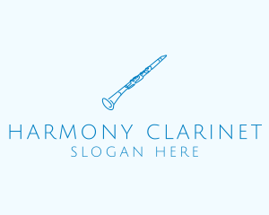 Clarinet - Clarinet Musical Instrument logo design