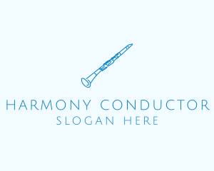 Clarinet Musical Instrument logo design