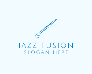 Jazz - Clarinet Musical Instrument logo design