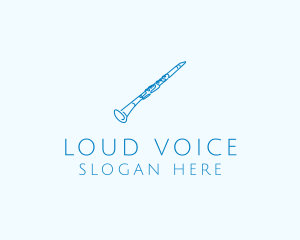 Clarinet Musical Instrument logo design