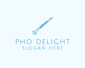 Clarinet Musical Instrument logo design