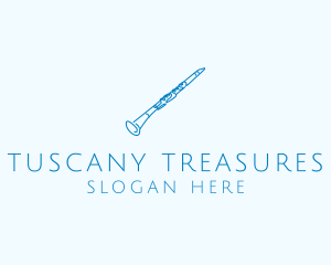 Clarinet Musical Instrument logo design