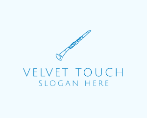 Clarinet Musical Instrument logo design