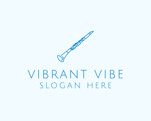 Clarinet Musical Instrument logo design