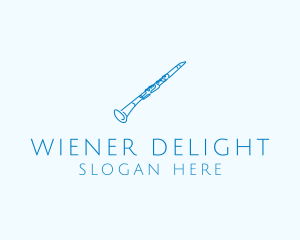 Clarinet Musical Instrument logo design