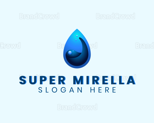 Water Liquid Droplet Logo