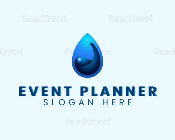 Water Liquid Droplet Logo