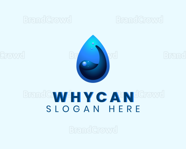 Water Liquid Droplet Logo