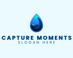 Water Liquid Droplet Logo