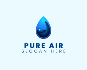 Water Liquid Droplet logo design