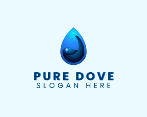 Water Liquid Droplet logo design