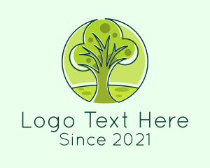 Tree - Eco Park Tree logo design