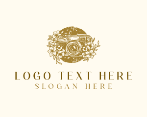 Foliage - Retro Photography Camera logo design