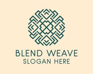 Green Pattern Weaver logo design