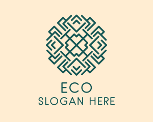 Fabric - Green Pattern Weaver logo design