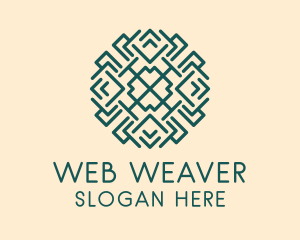 Green Pattern Weaver logo design