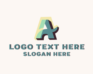 Lettermark - Studio Company Letter A logo design
