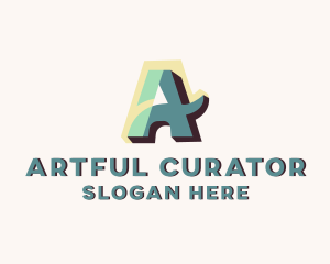 Studio Company Letter A logo design