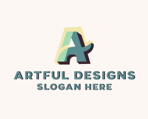 Studio Company Letter A logo design