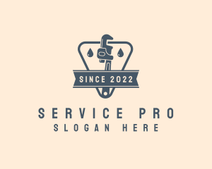 Droplet Wrench Repair Service  logo design