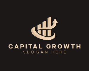 Finance Growth Graph Investment logo design