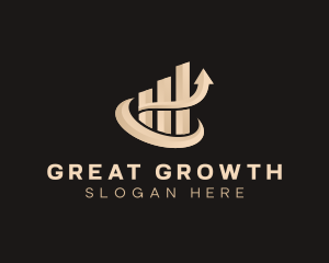 Finance Growth Graph Investment logo design