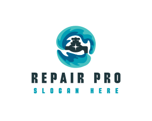 Plumbing Faucet Repair logo design