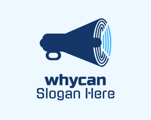 Blue Radar Megaphone  Logo