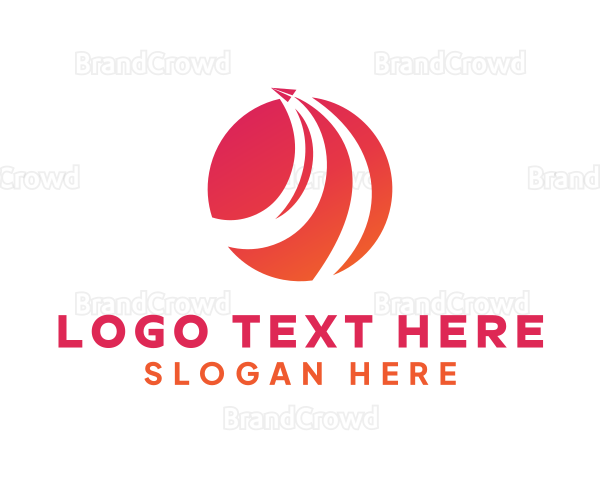 Gradient Arrow Logistics Logo