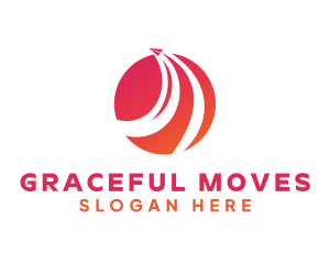 Gradient Arrow Logistics logo design